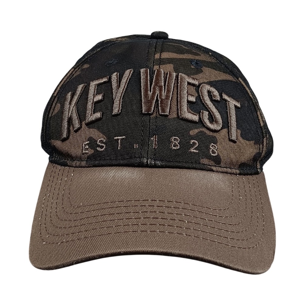 Key West Hat Camo ETO Apparel Brown Baseball Cap‎ Adjustable Mens